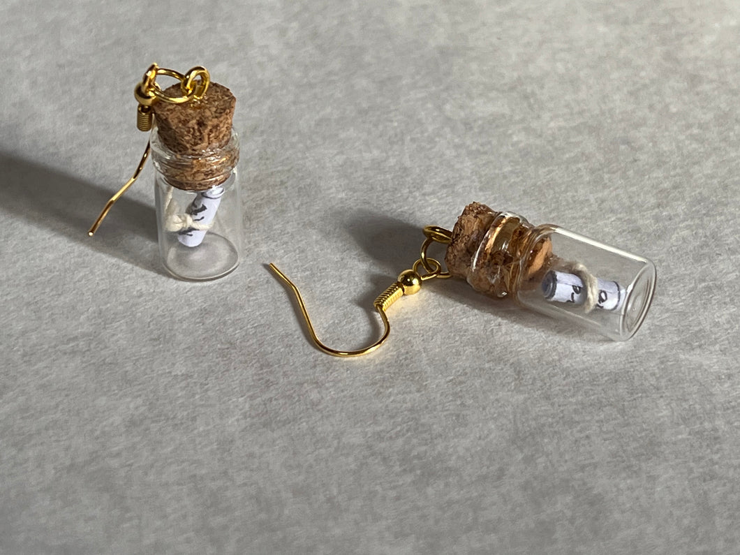 “Message In A Bottle” earrings